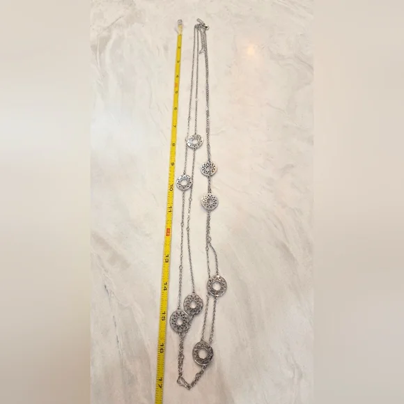 Lane BRYANT Multi Row Filligree Necklace - Picture 6 of 6